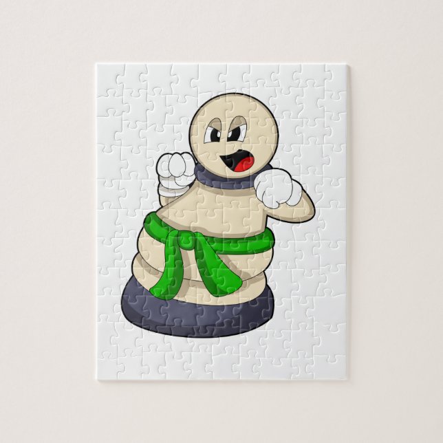 Puzzle Pista de ajedrez peatada en ajedrez (Vertical)