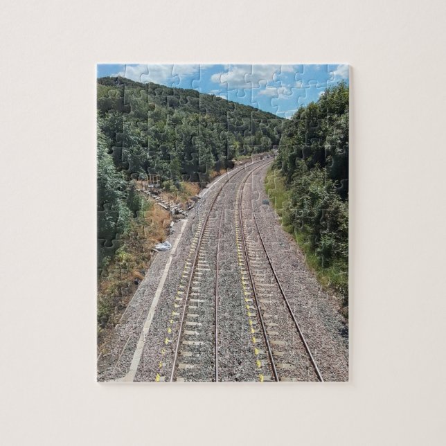 Puzzle Pistas de tren (Vertical)
