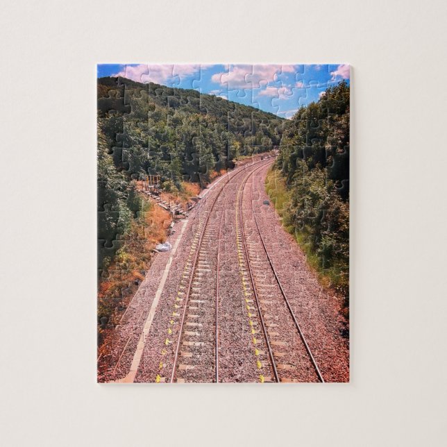 Puzzle Pistas de tren (Vertical)