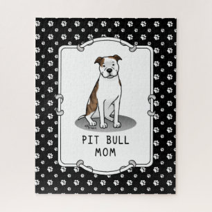 Puzzle Pit Bull Mom (lt romano le white 3)