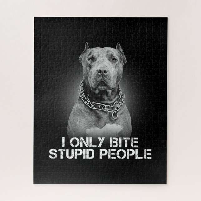 Puzzle Pitbull Dog (Vertical)