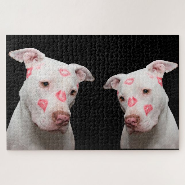 Puzzle Pitbull Kisses (Horizontal)