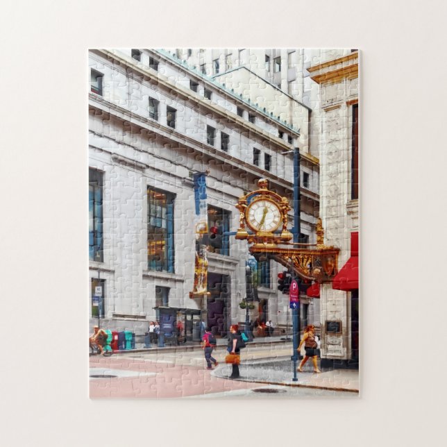 Puzzle Pittsburgh PA - Esquina de Smithfield y Quinta (Vertical)