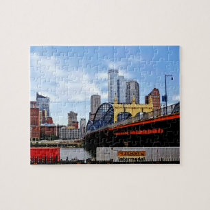 Puzzle Pittsburgh PA - Tren por el puente Smithfield St