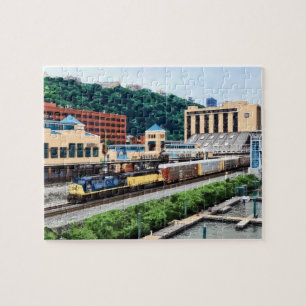 Puzzle Pittsburgh PA - Tren que pasa por Station Square