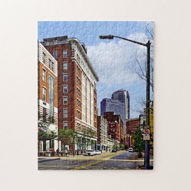 Puzzle Pittsburgh PA - Vista A La Calle Novena (Vertical)