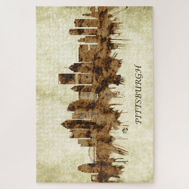 Puzzle Pittsburgh Pennsylvania Cityscape (Vertical)