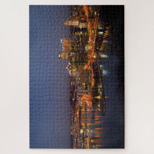 Puzzle Pittsburgh, Pennsylvania Downtown Night Time River