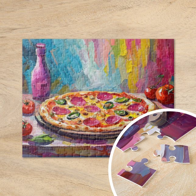 Puzzle Pizza Colorful Moderno Abstract Art (Subido por el creador)
