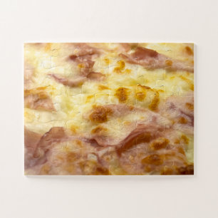 Puzzle Pizza con queso y jamón