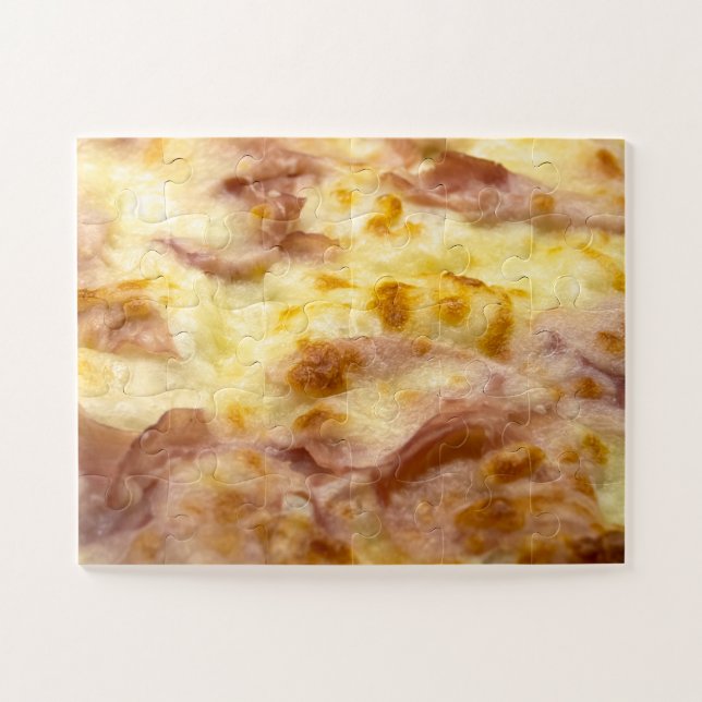 Puzzle Pizza con queso y jamón (Horizontal)