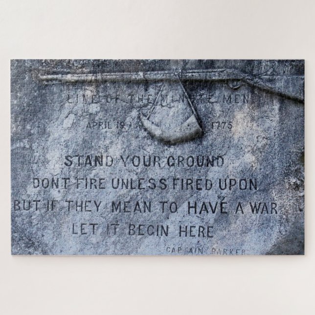Puzzle Placa conmemorativa Lexington Massachusetts (Horizontal)