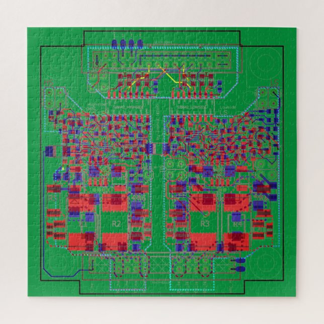 Puzzle Placa de circuito impreso PCB Prompecabezas Platin (Vertical)