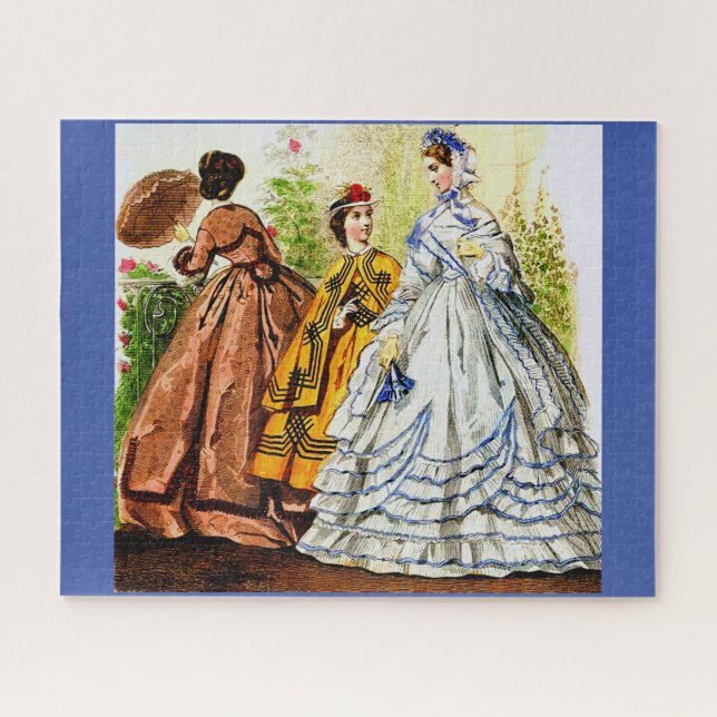 Puzzle Placa de moda de 1863 Journal Des Jeunes Personnes (Horizontal)