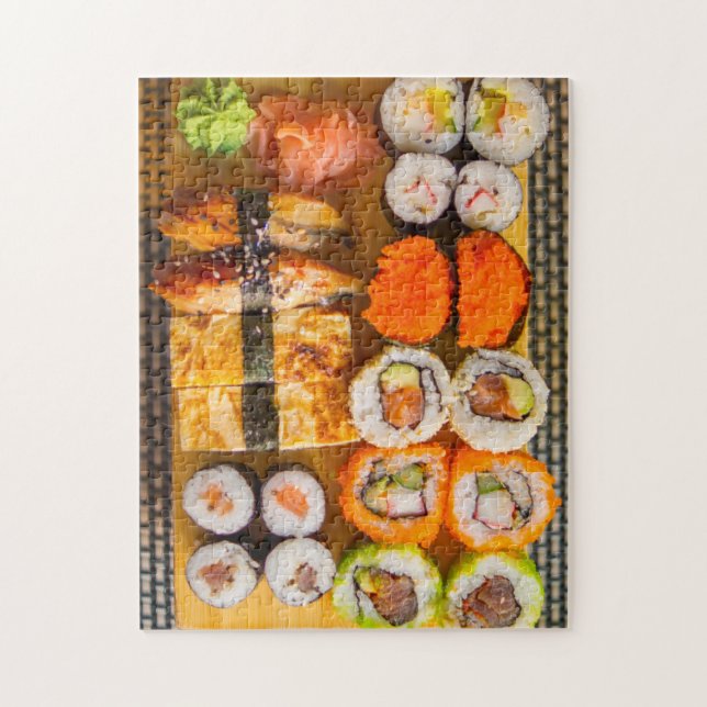 Puzzle Placa de sushi fresca exótica (Vertical)