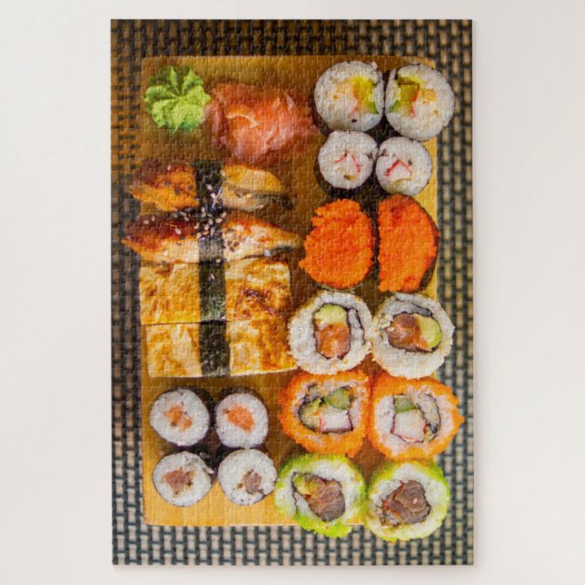 Puzzle Placa de sushi fresca exótica (Vertical)