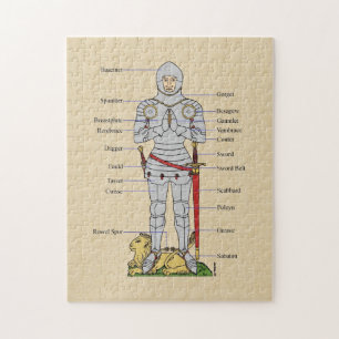 Puzzle Placa medieval Armor Circa 1430