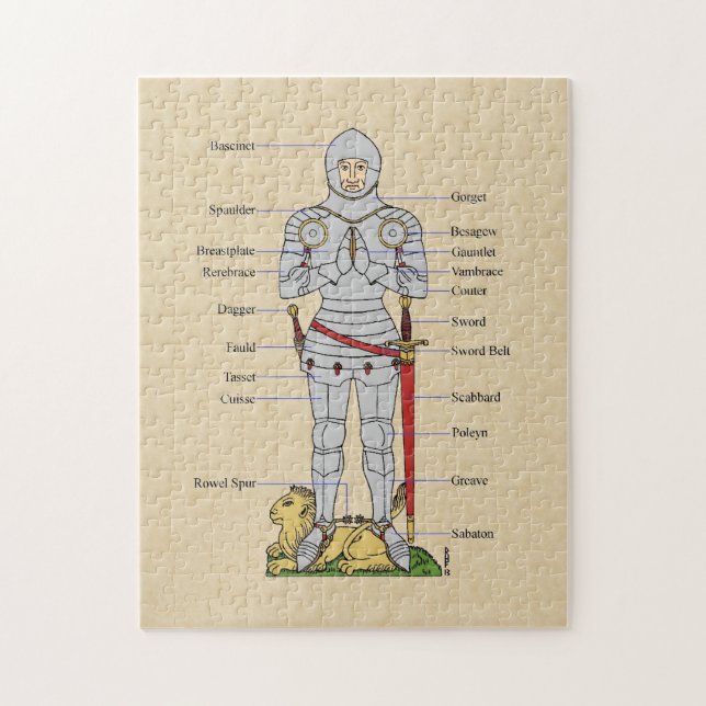 Puzzle Placa medieval Armor Circa 1430 (Vertical)