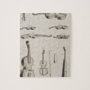 Puzzle Placa XI: Los instrumentos jugaron con un arco,