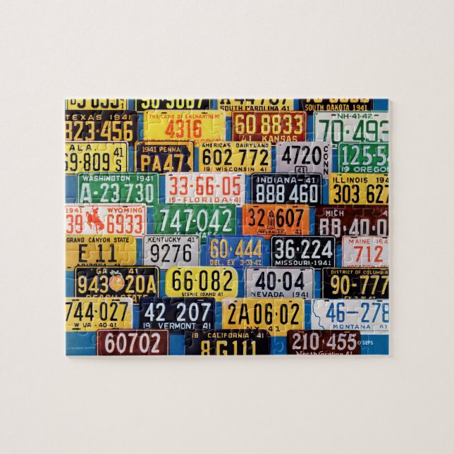 Puzzle Placas de licencia de H. Wilson Smith (Horizontal)