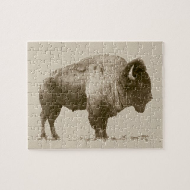 Puzzle Plains Bison (Horizontal)