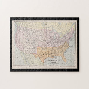 Puzzle Plan Anaconda del General Winfield Scott en 1861,