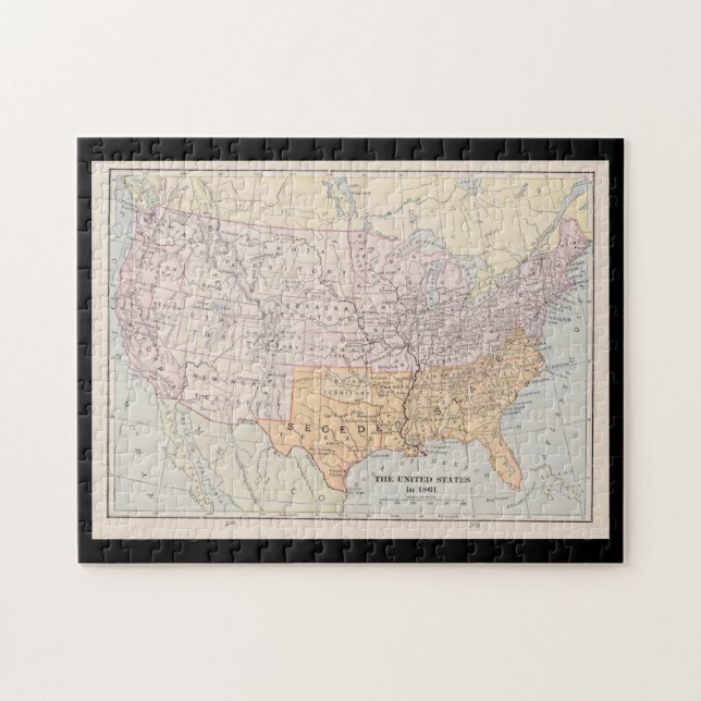 Puzzle Plan Anaconda del General Winfield Scott en 1861, (Horizontal)