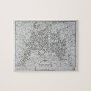 Puzzle Plan de Birmingham, 1731, publicado 1789 (engravin
