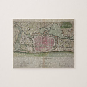 Puzzle Plan de Pondicherry, del 'viaje Indes aux. y del