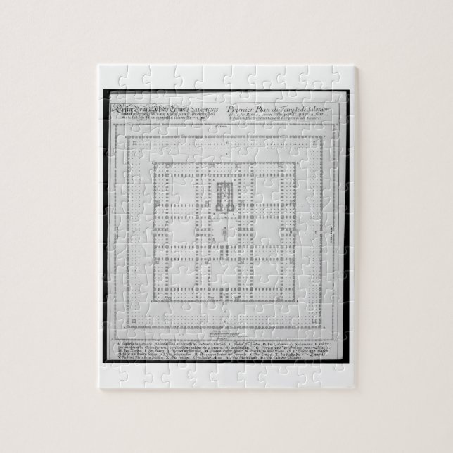 Puzzle Plan del templo de Solomon, Jerusalén, del 'En (Vertical)