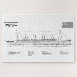 Puzzle Planes del plan de transporte marítimo Titanic