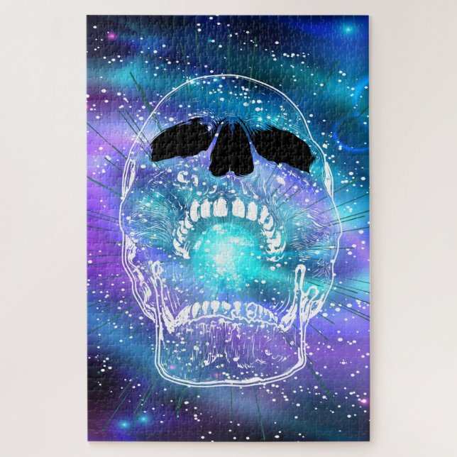 Puzzle Planet Earth - Screaming Skull (Vertical)