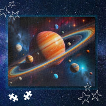 Planeta Anillado Sistema Solar Espacio