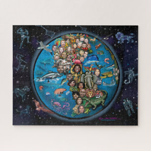 Puzzle Planeta Tierra y constelaciones