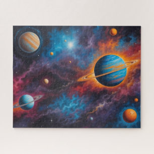 Puzzle Planetas Coloridos Galaxia Espacio Exterior