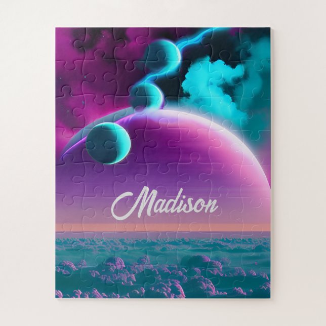 Puzzle Planetas cósmicos en el universo de la fantasía má (Vertical)