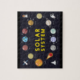 Puzzle Planetas de astronomía para niños Universo astrona