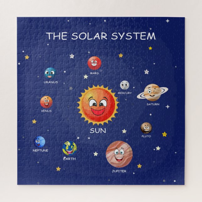 Puzzle Planetas de sistemas solares (Vertical)