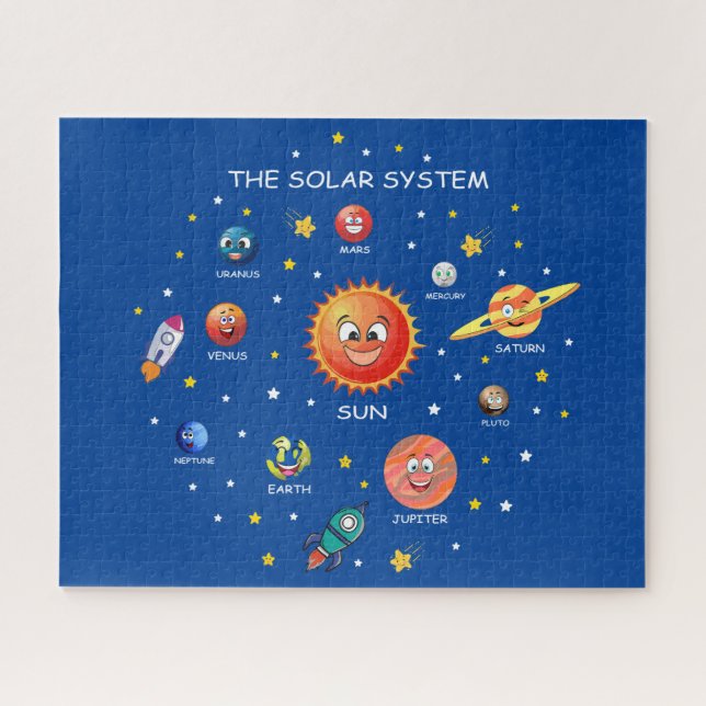Puzzle Planetas de sistemas solares (Horizontal)