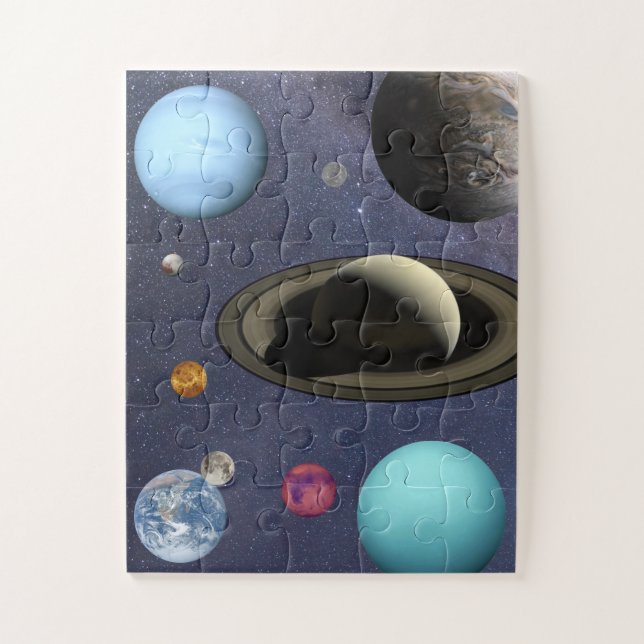 Puzzle Planetas del sistema solar (Vertical)