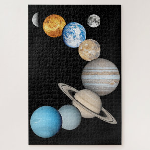 Puzzle Planetas del sistema solar (intercambiables en col