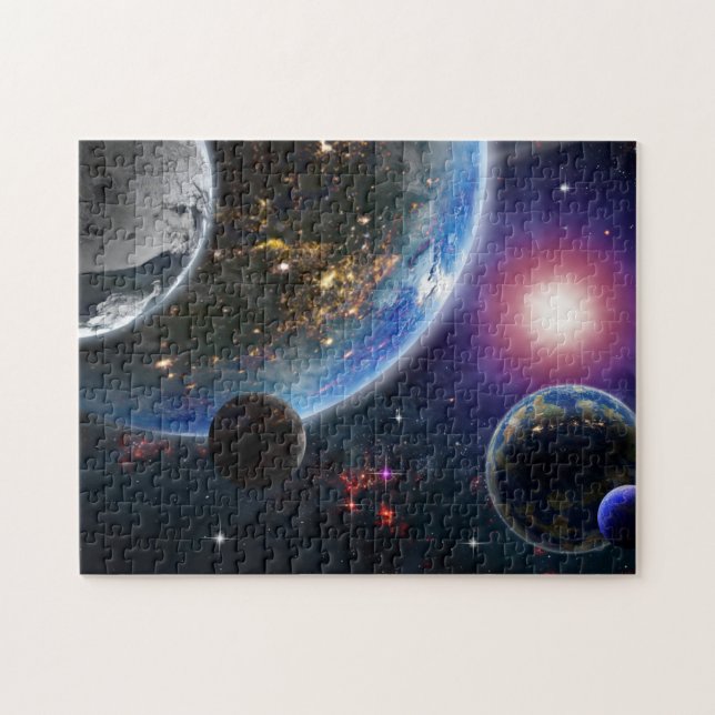 Puzzle Planetas y estrellas (Horizontal)