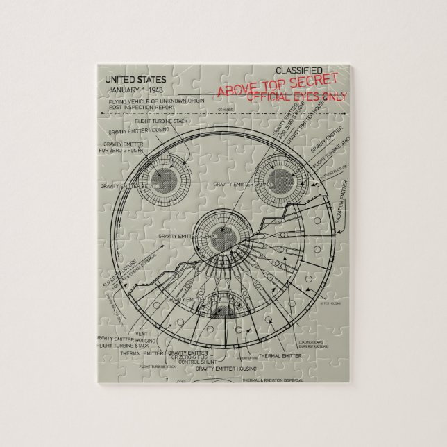 Puzzle Plano del OVNI (Vertical)