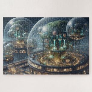 Puzzle Planta de fantasía futurista Bio Domes