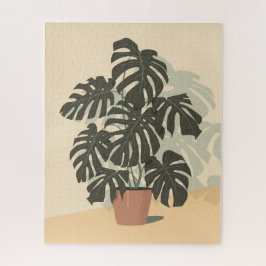 Puzzle Planta tropical. Monstera