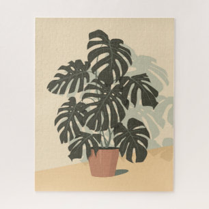 Puzzle Planta tropical. Monstera