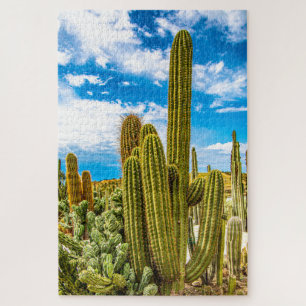 Puzzle Plantas florales del jardín del desierto Cactus Bo