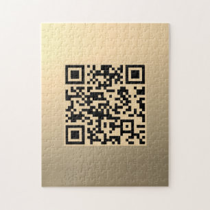 Puzzle Plantilla de código QR editable instantáneamente