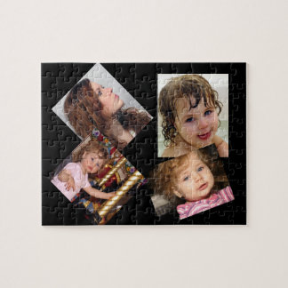 Puzzle Plantilla de cuatro Collages de fotos