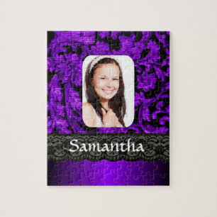 Puzzle Plantilla de fotografía personalizada de encaje mo